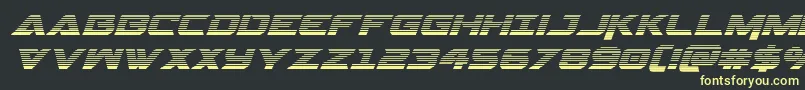 Gemina2gradital-Schriftart – Gelbe Schriften auf schwarzem Hintergrund