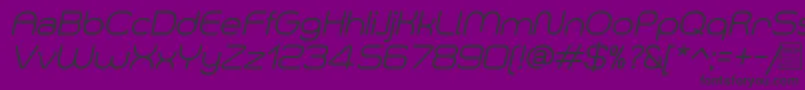 SmushItalicDemo Font – Black Fonts on Purple Background