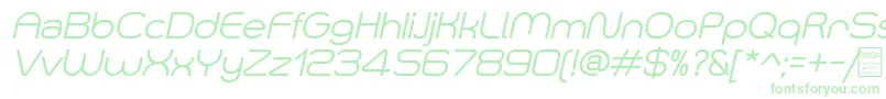 SmushItalicDemo Font – Green Fonts on White Background