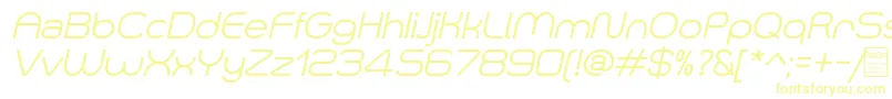 SmushItalicDemo Font – Yellow Fonts on White Background