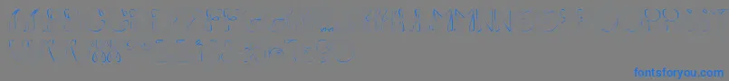 Czcionka Fixie – niebieskie czcionki na szarym tle