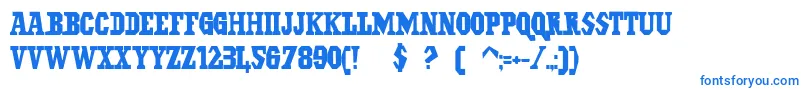 IlGrinta-fontti – siniset fontit valkoisella taustalla