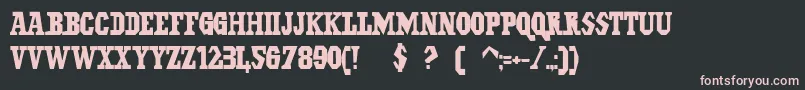 Шрифт IlGrinta – розовые шрифты на чёрном фоне