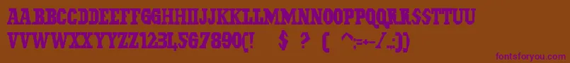 Шрифт IlGrinta – фиолетовые шрифты на коричневом фоне