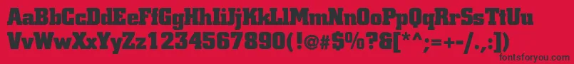 Coliseumultrablackc Font – Black Fonts on Red Background