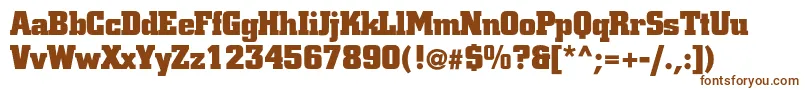 Coliseumultrablackc Font – Brown Fonts on White Background