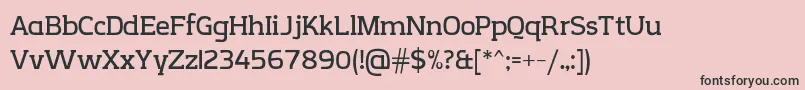 フォントCreativzooSerifV2.1 – ピンクの背景に黒い文字