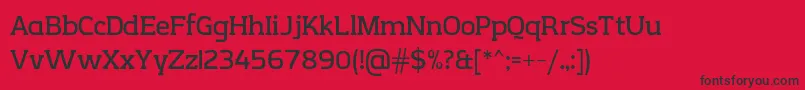 CreativzooSerifV2.1 Font – Black Fonts on Red Background