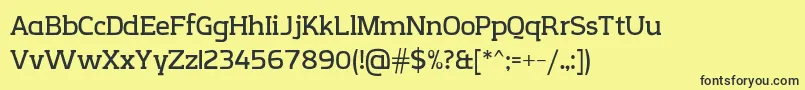 fuente CreativzooSerifV2.1 – Fuentes Negras Sobre Fondo Amarillo