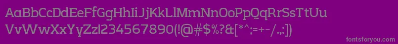 CreativzooSerifV2.1 Font – Gray Fonts on Purple Background