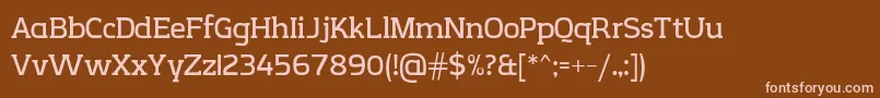 Подробнее о шрифте CreativzooSerifV2.1 Шрифт CreativzooSerifV2.1 – розовые шрифты на коричневом фоне