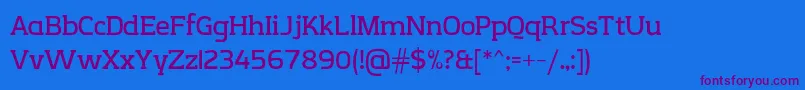 CreativzooSerifV2.1 Font – Purple Fonts on Blue Background