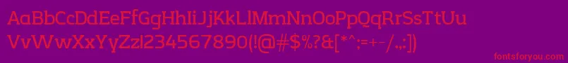 CreativzooSerifV2.1 Font – Red Fonts on Purple Background