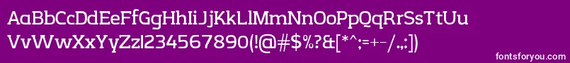 CreativzooSerifV2.1 Font – White Fonts on Purple Background