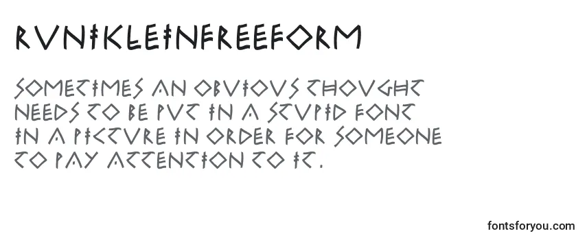 Runikleinfreeform Font