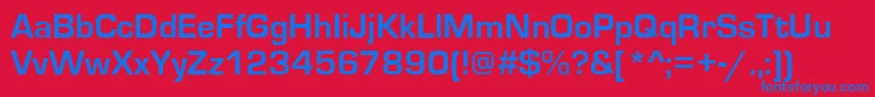 EurostileРџРѕР»СѓР¶РёСЂРЅС‹Р№ Font – Blue Fonts on Red Background