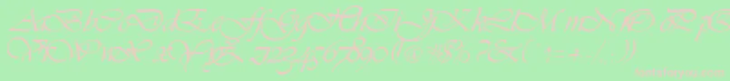 Vivienne Font – Pink Fonts on Green Background