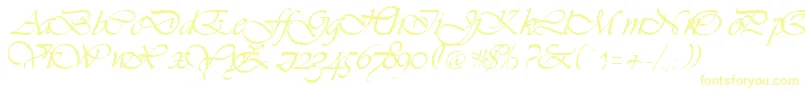Vivienne-fontti – keltaiset fontit