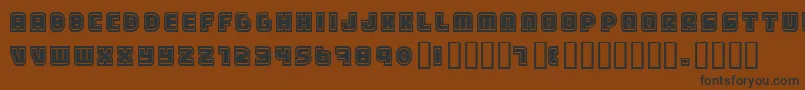 Samarin Font – Black Fonts on Brown Background