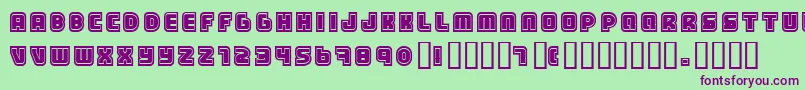 Samarin Font – Purple Fonts on Green Background