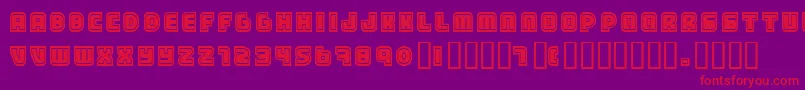 Samarin Font – Red Fonts on Purple Background