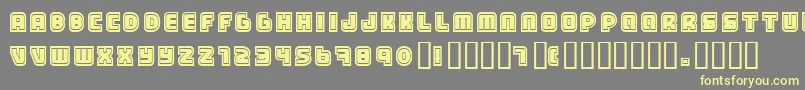 Samarin Font – Yellow Fonts on Gray Background