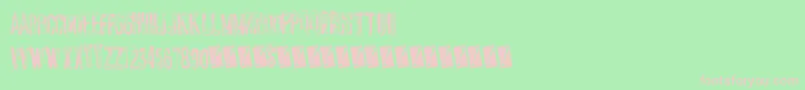 Chromefancy Font – Pink Fonts on Green Background