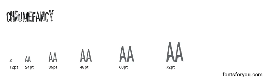 Chromefancy Font Sizes