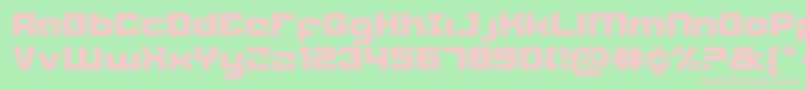 WeaponeerExpanded Font – Pink Fonts on Green Background