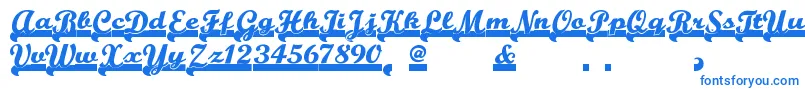 Teamspiritnf-Schriftart – Blaue Schriften