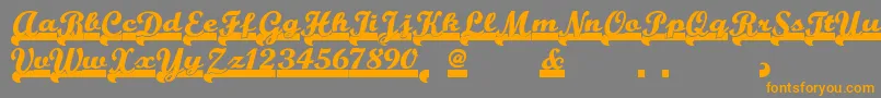 Teamspiritnf Font – Orange Fonts on Gray Background
