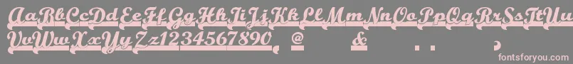 Teamspiritnf Font – Pink Fonts on Gray Background