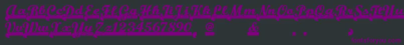 Teamspiritnf Font – Purple Fonts on Black Background