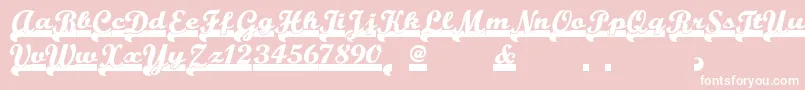 Teamspiritnf Font – White Fonts on Pink Background