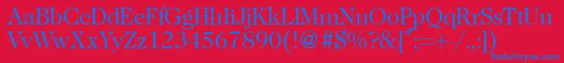 Подробнее о шрифте Caslon335Regular Шрифт Caslon335Regular – синие шрифты на красном фоне