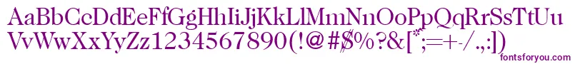 Caslon335Regular-Schriftart – Violette Schriften auf weißem Hintergrund