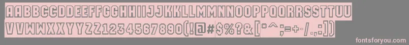AMachinaortogrsl Font – Pink Fonts on Gray Background