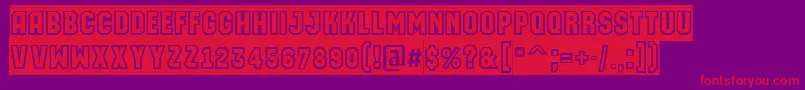 AMachinaortogrsl Font – Red Fonts on Purple Background