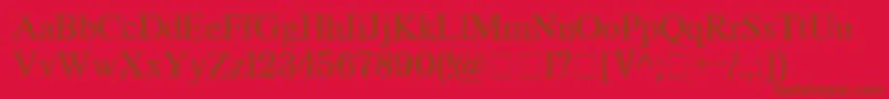 Lisätietoja Ch131-fontista Ch131-fontti – ruskeat fontit punaisella taustalla