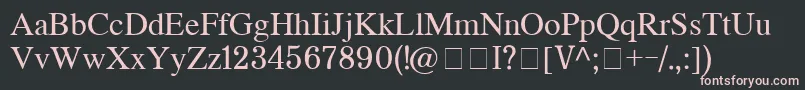 Ch131 Font – Pink Fonts on Black Background