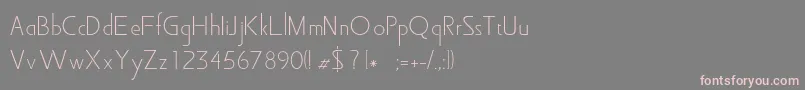 Rosie Font – Pink Fonts on Gray Background