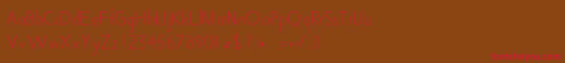 Rosie Font – Red Fonts on Brown Background