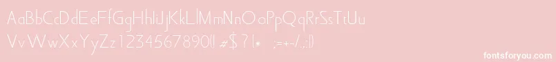 Rosie Font – White Fonts on Pink Background
