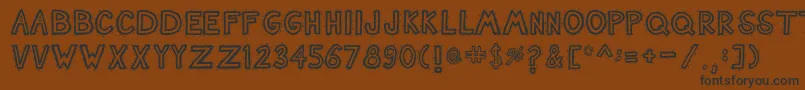 Nashtuck Font – Black Fonts on Brown Background