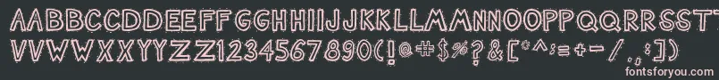 Nashtuck Font – Pink Fonts on Black Background