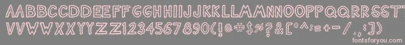 Nashtuck Font – Pink Fonts on Gray Background