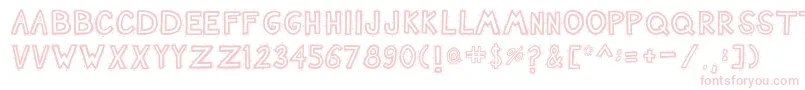 Nashtuck Font – Pink Fonts on White Background