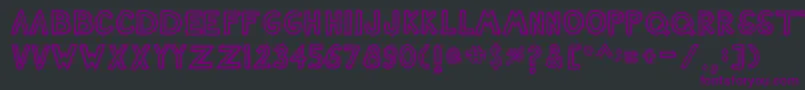 Nashtuck Font – Purple Fonts on Black Background