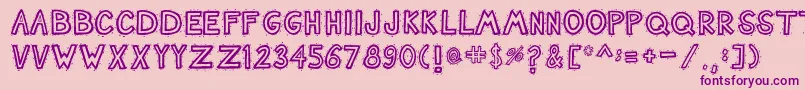 Nashtuck Font – Purple Fonts on Pink Background