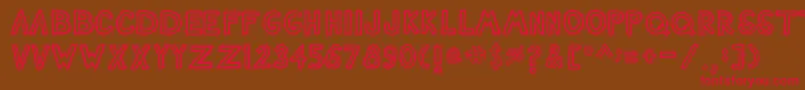 Nashtuck Font – Red Fonts on Brown Background